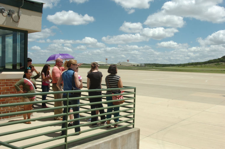 Long Knife Families go behind the scenes at Army airfield